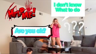 HAVING A SEIZURE PRANK ON GIRLFRIEND SHE CALLED 911⚠️🤦‍♂️😂 [upl. by Curtice]