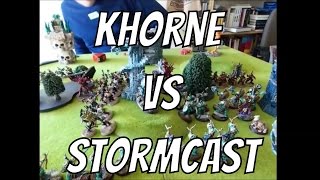 AoS Battle Stormcast vs Bloodbound 1000 points [upl. by Gunnar]