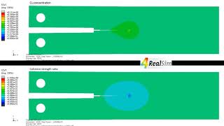 Hydrogen Embrittlement Fracture Propagation video 3  4RealSim [upl. by Ahseinet]