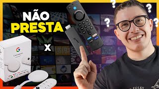 Chromecast 4k ou Fire TV Stick 4K Qual a melhor opção Análise Completa [upl. by Sissy975]