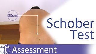 Schober Test for Lumbar Spine Flexion [upl. by Biles]