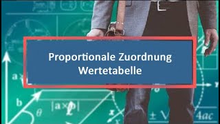 Proportionale Zuordnung Wertetabelle [upl. by Lleneg794]