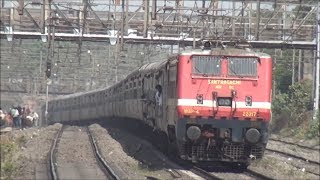 11 Express Trains Captured On Western Railway amp Central Railway Behind 5350HP WAP4 Locomotives [upl. by Consuela]