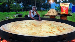 KING of PAROTA with VEG KURMA Prepared by my Daddy Arumugam  Village food factory [upl. by Ahsataj]