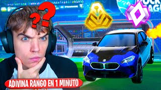 ADIVINA EL RANGO de 10 jugadores en 1 minuto IMPOSIBLE  Rocket League [upl. by Howenstein]