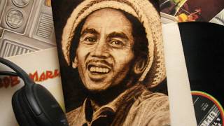 Pyrography portrait  Bob Marley  fast motion video [upl. by Nyvets]