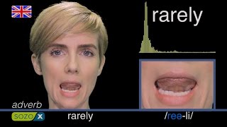 How To Pronounce RARELY  American vs British Pronunciation  Difficult Words To Pronounce [upl. by Nimocks]