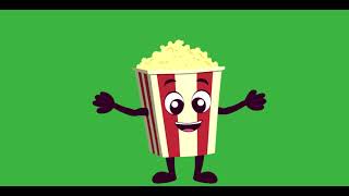 Popcorn animation green screen [upl. by Lamok]