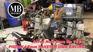 Aerox New Paket Bore Up 63mm 183cc Bore Up kit PNP [upl. by Kwabena]