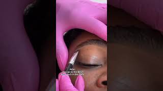 Eye brow waxing brow mapping by a real esthetician [upl. by Budwig253]