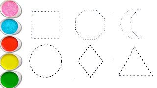 2d shapes drawing activity for kidshow to draw shapes2d shapescolors songPreschool Learning 69 [upl. by Lenoj449]