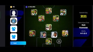 Efootbal 2024 Satilik Hesap Pes mobile Satılık Hesap KOLEKTİF güç 3111 pes 2024 [upl. by Nahgiem834]