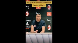 Una qualsiasi conferenza stampa di Fonseca al Milan [upl. by Octavla626]