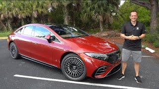 Is the 2024 Mercedes Benz EQS 450 a BETTER luxury sedan than a Lucid Air [upl. by Nyar101]