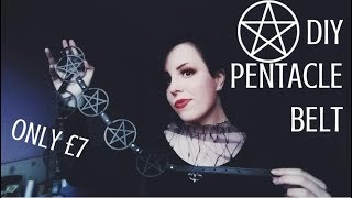 DIY Killstar Pentacle Belt  FOR CHEAP Radically Dark [upl. by Zacks52]