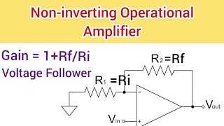 Non inverting Operational Amplifier OpAmp  Gain Calculation  Concept of Voltage Follower [upl. by Alletniuq711]