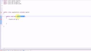 Learning Java Part 11 Introduction to AppletsGraphics [upl. by Esidnac]