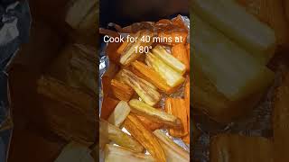 Honey roasted parsnips and carrots in the air fryer cooking food [upl. by Allecsirp204]