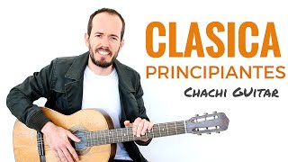 Guitarra Clásica para Principiantes  Empieza con algo fácil y bonito TAB [upl. by Bautista284]