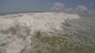 Fernandina Beach Florida Ocean Waves [upl. by Nalorac]