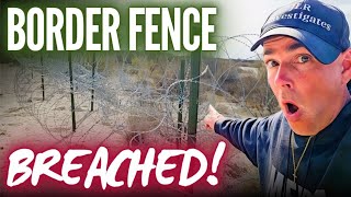 Border Fence BREACHED Eagle Pass Texas Migrant CRISIS [upl. by Ahsaf]