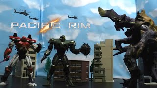 Guardian Bravo amp Titan Redeemer vs Hardship Pacific Rim Stop Motion [upl. by Hplodur26]