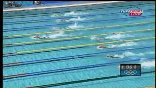 Natación Prueba 4x100 Relevo libre Final Atenas 2004 [upl. by Peggi698]