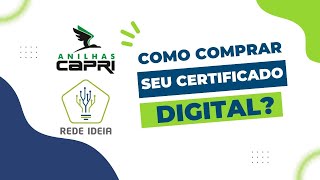 Como fazer a compra do seu Certificado Digital para acessar o Sistema SISPASS [upl. by Acirret438]