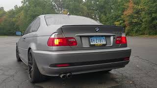 BMW E46 330CI Muffler Delete BRUTAL EXHAUST SOUND [upl. by Calvert504]