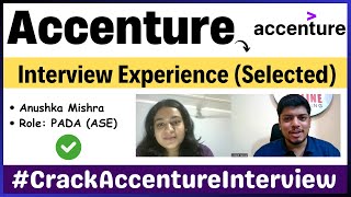 Accenture Interview Experience 2024  Anushka Selected✅PADA Technical HR Questions Important Tips [upl. by Budd714]