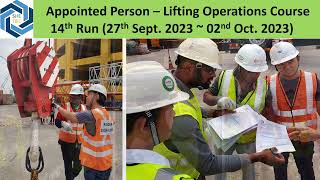 Appointed Person  Lifting Operations Course 14th Run [upl. by Doretta]