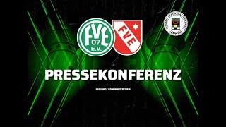 Pressekonferenz nach dem Heimspiel gegen den FV Eppelborn 🟢⚪ FVEEPP Oberliga [upl. by Haiel784]