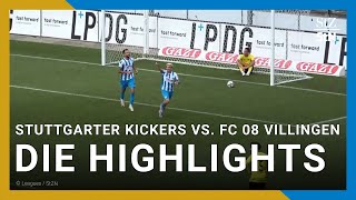 Stuttgarter Kickers vs FC 08 Villingen I Highlights 3 Spieltag Regionalliga Südwest [upl. by Nonahs]