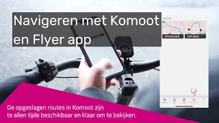 Flyer navigeren met Komoot met FIT 20 EBike control app [upl. by Alis]