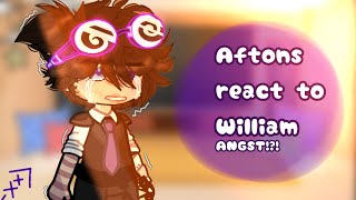 Fnaf  Aftons react to William    angst 😟  GCRV  Afton Family  creds in desc [upl. by Nottirb]