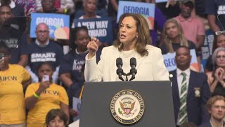 Kamala Harris makes pitch for presidency at Savannah Georgia rally [upl. by Richmound]