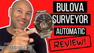 BULOVA SURVEYOR AUTOMATIC WRIST WATCH REVIEW quotOPEN HEARTquot REF 96A270 [upl. by Enenaj44]