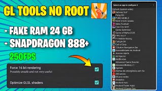 NEW GL TOOLS NO ROOT  IPHONE LIKE PERFORMANCE  STABLE 90120 FPS  NO ROOT REQUIRED [upl. by Sonnnie]