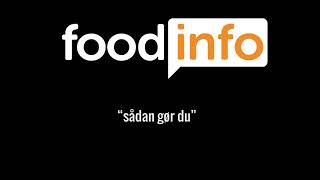 FoodInfo  kom hurtigt i gang [upl. by Arathorn]