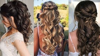 12 Amazing Wedding Hairstyles  Bridal Hairstyles For Long Hair [upl. by Llemert473]