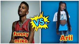 funny mike family vs Arii babyy known family from youngest to oldest 2023 [upl. by Nahtannhoj]