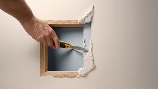 Quick amp Easy How to Repair Holes in Drywall Using Spackle [upl. by Ahtebat]