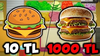 Kantinden Aldığım Hamburger VS Burger King  Galaxy Burger Oyunu [upl. by Anahsohs]