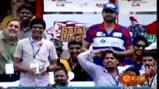 ManaTeluguMoviesnet  Tollywood T20  Chiru Cheetahs vs Nag Kings  3  Akhil Akkineni batting [upl. by Grefer]