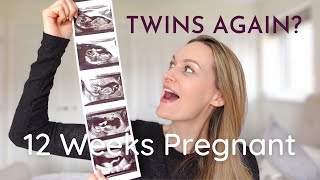 12 WEEKS PREGNANT 2 SETS OF TWINS ULTRASOUND  My Signs amp Symptoms  Pregnancy Update [upl. by Horodko]