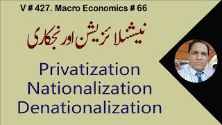 nationalization  denationalization  privatization  zea tutor  economics in urduhindi by zafar [upl. by Haron]