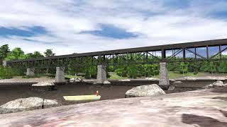 Trainz 2019 Clinchfield 311 Heading For Muskanippee Falls [upl. by Initirb]