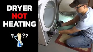 Dryer Not Heating and The Most Common Fix [upl. by Hescock]