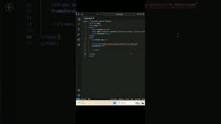 Iframe Tag in HTML  Iframe Tag coding iframe tag html video youtubevideo webdevelopment [upl. by Goldshell292]