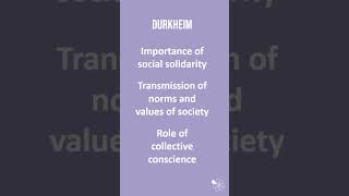 Functionalism and Durkheim  60 Second Sociology GCSE Sociological Theory [upl. by Yroggerg12]